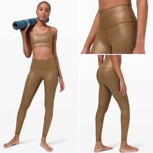 Lululemon athletica align gold shine leggings size 8
